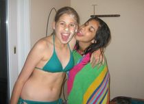 Hot dorm girl in underwear
