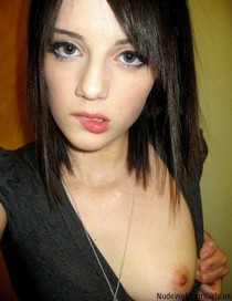 Lovely brunette in a